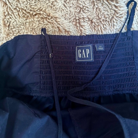 GAP | Dark blue spaghetti strap cotton dress w/ pockets size large - Picture 4 of 6